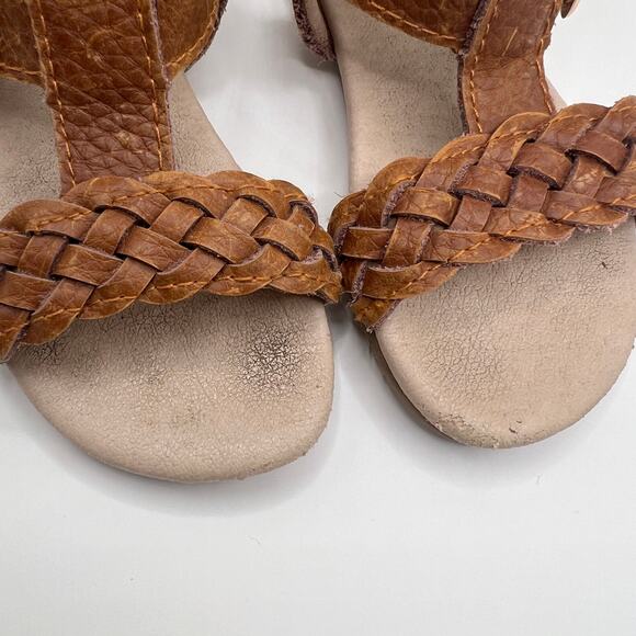 Monkeyfeet 12-18m Gladiator Sandals‎ Weathered Brown Boho Summer Braided - Picture 8 of 8